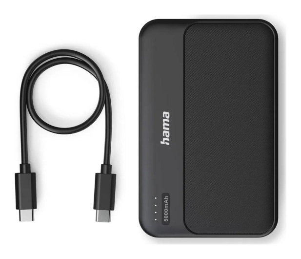Hama POWER PACK POCKET 5 5000 mAh 2X USB-A ANTRACYT - 1548507 - zdjęcie 4